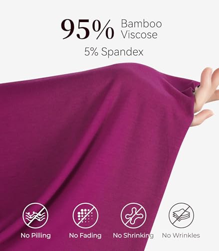 Image of NACHILA Thermal Underwear for Women-Viscose Made from Bamboo,Soft Long Johns Set Base Layer Pajamas Set Long Sleeve Pjs
