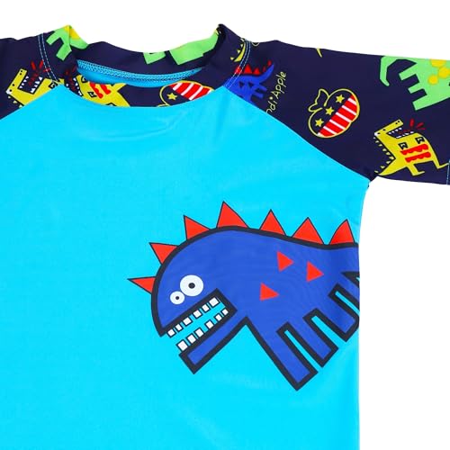 Image of Bubble Berry Swimming Costume for Boys I T-Shirt Shorts and Cap Three-Piece Swimsuit