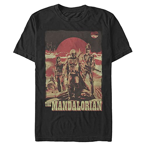 T-shirt Star Wars Mandalorian noir 3XL tissu haute qualité coupe parfaite homme