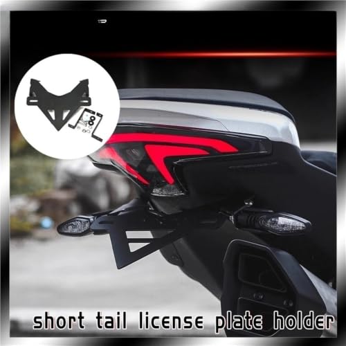 Support de plaque moto 800NK kit contre-pointe arrière queue courte
