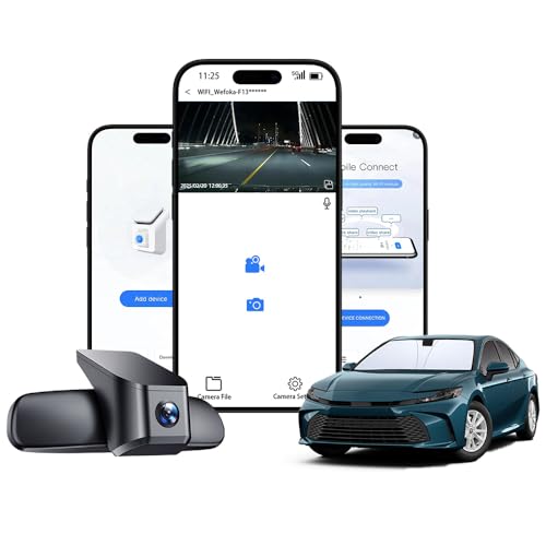 WEFOKA Front 4K+Rear 1080P Dash Cam for 2025 Toyota Camry...