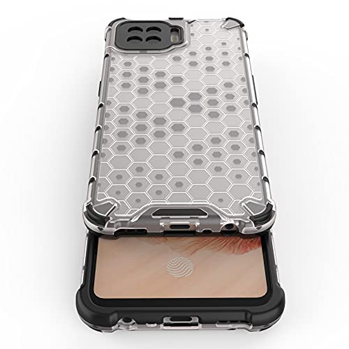 Image of Glasgow Back Case Cover Compatible with Oppo F17 (Stylish Design) -Transparent