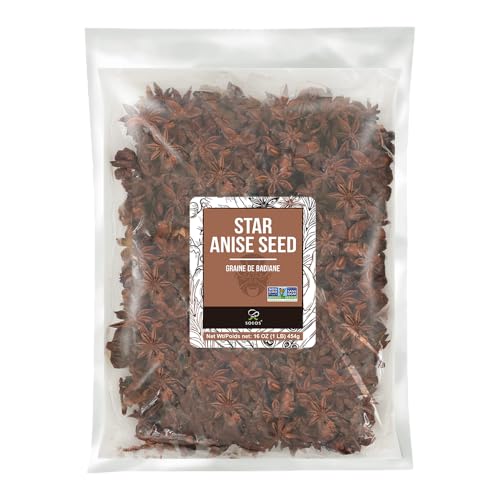 Soeos Star Anise Seeds 16 ounce (1 lb), Whole Chinese Star Anise ...