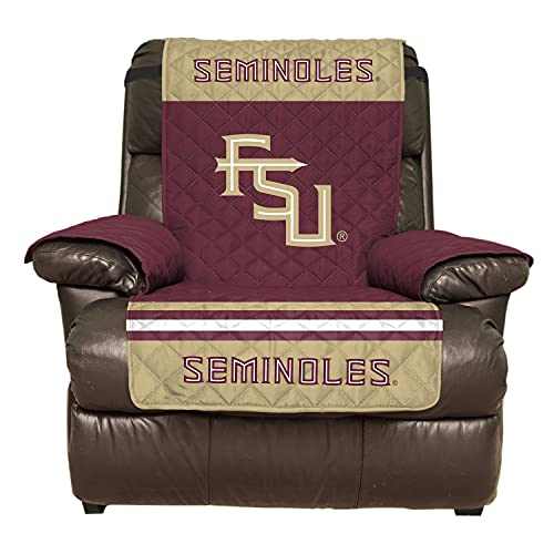 Pegasus Sports NCAA Microfiber Furniture Protector Cover with Elastic Straps, Recliner, Florida State Seminoles