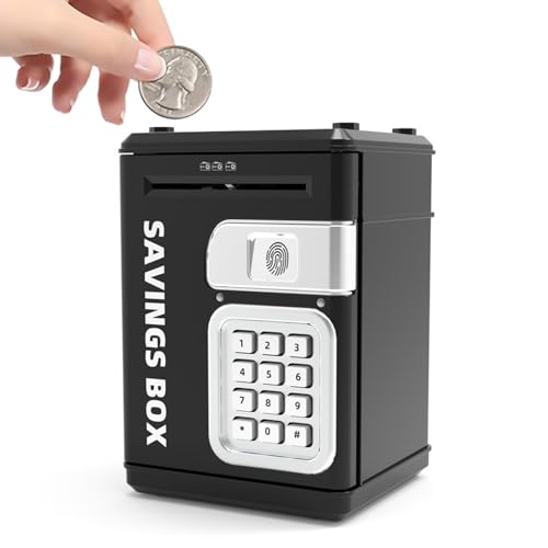 Caja fuerte para niños,Caja fuerte De Banco | Juego Educativo De Banco Electrónico Para Educación Financiera Y Recolección De Monedas Para Niños Y Niñas