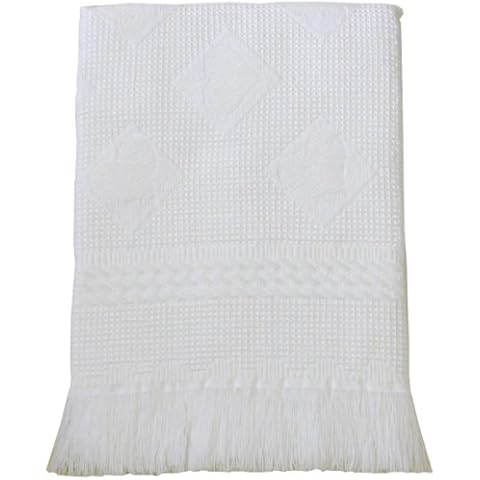BabyPrem Large Soft Acrylic Hearts Blanket Cover