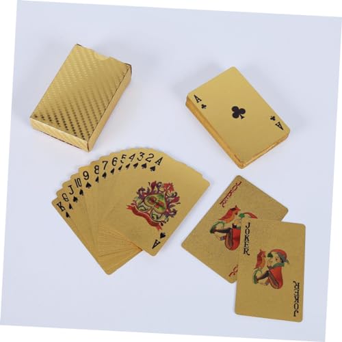 SAFIGLE Goldspeilkarten Pokerkarten wasserdichte Glänzende Spielkarten Aus Plastik Für Unterhaltung Zu Hause Bar Büro Geschenk Für Freunde – Bild 6
