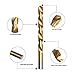 GMTOOLS 99 Pcs Drill Bit Set, 135° Tip Titanium Coated High Speed Steel, Twist Drill Bit Kit for Iron, Aluminum Alloy, Copper, Wood, Plastic, with Hard Storage 1/16