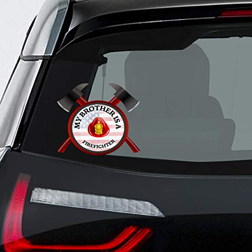 Makoroni - My Brother is A Firefighter Firefighter Car Laptop Wall Sticker Decal - 8