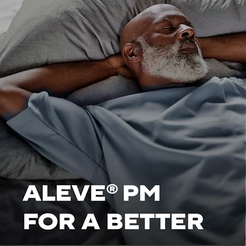 Image of Aleve PM Sleep Aid Plus Pain Reliever Caplets,Naproxen Sodium & Diphenhydramine HCl,Nighttime,120 Count (Pack of 2)
