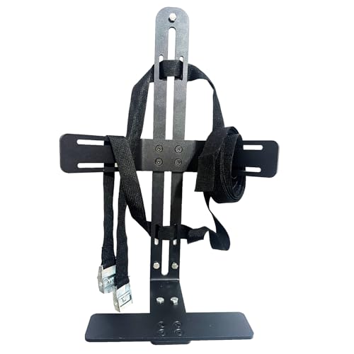 Image of 5 Gallon Drink Cooler Holder, Water Cooler Mount Rack, Metal Bucket Rack for UTV, Mower, RV, Truck, Cart, Landscape Trailer(Black)
