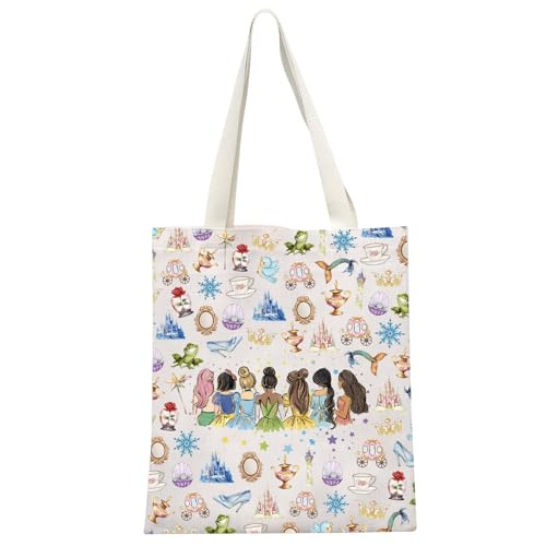 GJTIM Cartoon Princess Gift Princess Squad Group Gift Princess Tote Bag (Group Princess Tote)