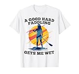 Wet Kayaker Loves Paddling and Water Sports