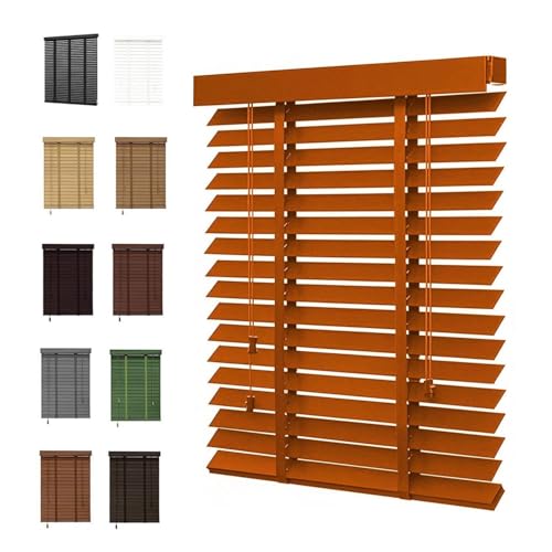 Blackout Window Blinds 2" Slats Indoor Wooden Mini Blind Cordless