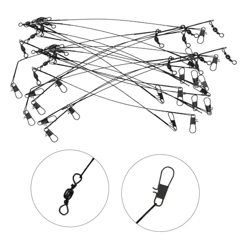 BESPORTBLE 50pcs Cables de Pesca Resistentes al Agua Salada miniatura 7