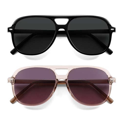 Retro Trendy Polarized Aviator Sunglasses Womens Mens 70s Classic Vintage Oversized Sun Glasses AR822783