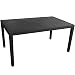 Produktbild Multistore 2002 Gartentisch in Rattan-Optik 150x90x72cm Kunststoff Gartenmöbel Terrassenmöbel Terrassentisch - Anthrazit