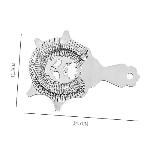 Colador de acero inoxidable PRETYZOOM de diseño pulido para barra profesional 3