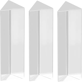TEHAUX 3Pcs Fotografia ** Mm Triangular Para Experimentos De Espelho De Ensino De Vidro Prisma Foto Espectro K Triângulo De Luz Cristal Óptico Refrator
