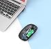 SEBLINRC Wireless Slim Mouse, 2.4G Rechargeable, Silent Click, RGB, 1600 DPI, 500mAh Battery, Windows/Mac Compatible
