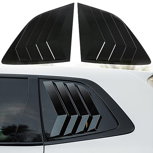 CTH for Honda CR-V 2023-2025 Rear Window Side Louvers Shutter Decorative Panel Cover Trim Car Accessories 2pcs (Black)