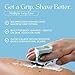 Reset Razor – Travel Razor for men and women who body shave | Compact, Refillable 6-Blade Body Shaver with Neoprene Travel Pouch, 3 Refills & Hanging Tie | Eco-Friendly Women’s Razor Kit – Snow Ocean