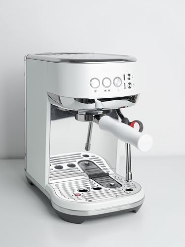 Image of Normcore 54mm Bottomless Portafilter - Bottomless Naked Portafilter - Non-Stick Coating White - Filter Basket Included - Fits Breville Sage Barista Express Machines
