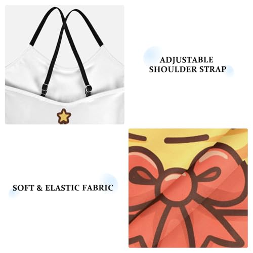 Bolaz Girls Swimsuits One-Piece Bathing Suits Multicolor Kids Sport Summer Beach Swimwear for 3-10 Years Old-Cartoon Orange Cat3