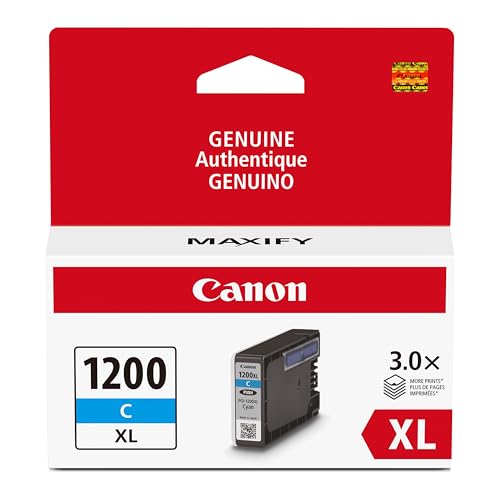 Canon PGI-1200XL Genuine Cyan Ink Tank, Compatible with MB2120, MB2720, B2020, and MB2320 (Optional) Printers - image 1