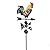 Weather Vane with Rooster Ornament, Cast Iron Wind Vane Weather Vane for Roofs Rooster Weathervane Garden Yard Patio Decor