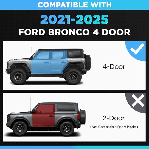 Estribos 6" para Ford Bronco 2021-2025 4 Puertas miniatura 2