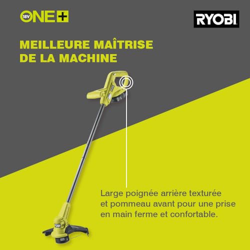 RYOBI Coupe BorduresDresse Bordures 18V Ø Coupe 23 cm Ø Fil 1 x 1 6 mm Vendu sans Batterie ni Chargeur RY18LT23A 0 - vue 2