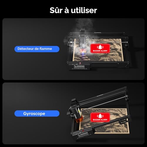 Graveur laser 20 W ATOMSTACK A20 PRO V2 machine gravure haute précision bois métal