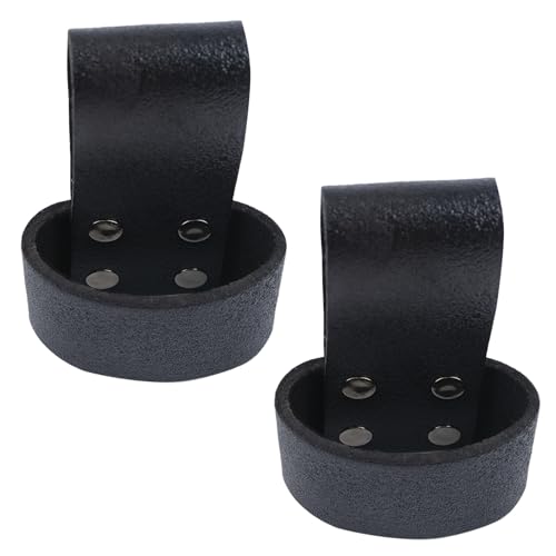 INCREWAY Leather Hammer Holder, 2PCS Hammer Holder with Belt Loop Multi Tool Hammer Hatchet Carrier Holster Waist Axe Holster Rustic Tool Organizer