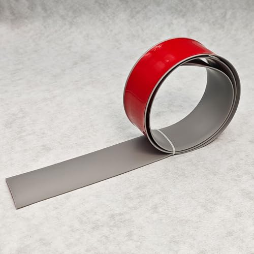 HUIZHENSHENG PVC Tapajuntas Plano Parquet Suelo Roble para Eliminar Juntas Tarima Perfil De Transición Autoadhesivo Tira de Umbral Suelo Madera Tira de Umb(Size:5cm x 200 cm,Color:Gris)