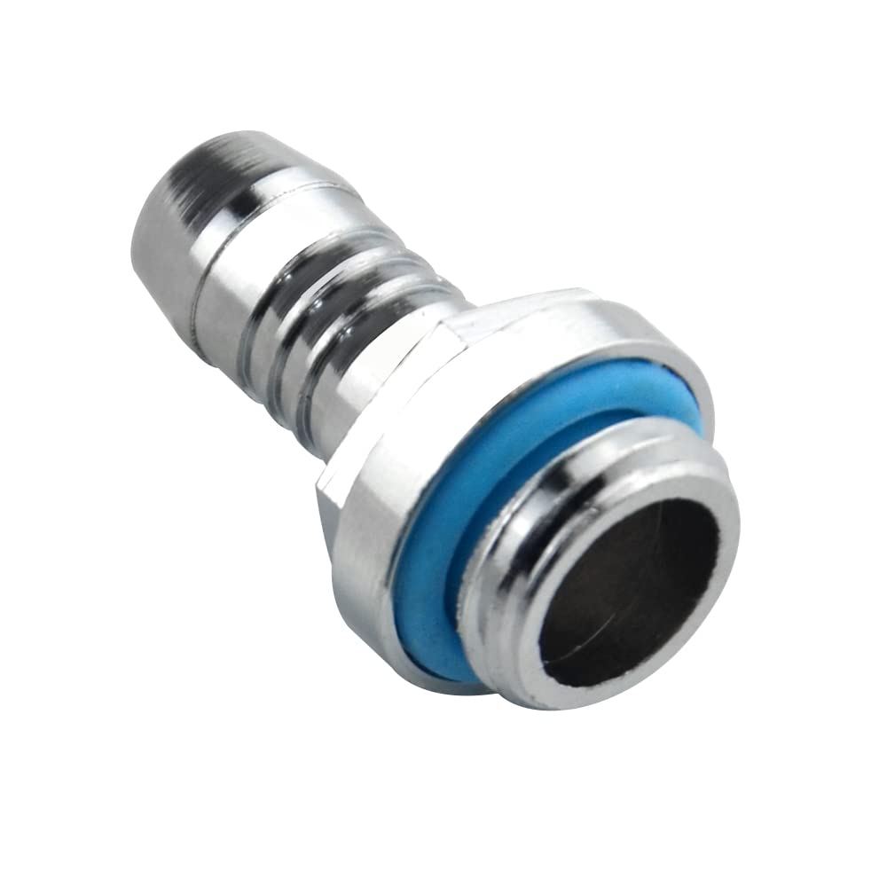 Silver Chrome G1 Water Cooling Fittings - 4 to 3 Barb -5