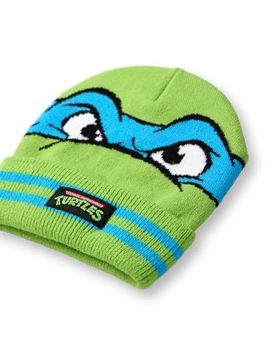 Bonnet et gants Tortues Ninja vert Leonardo pour garçon - 5