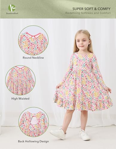 Toddler Girl's Long Sleeve Dress Little Kids Dresses Tutu Outfits Skirt Playwear Viscose from Bamboo2