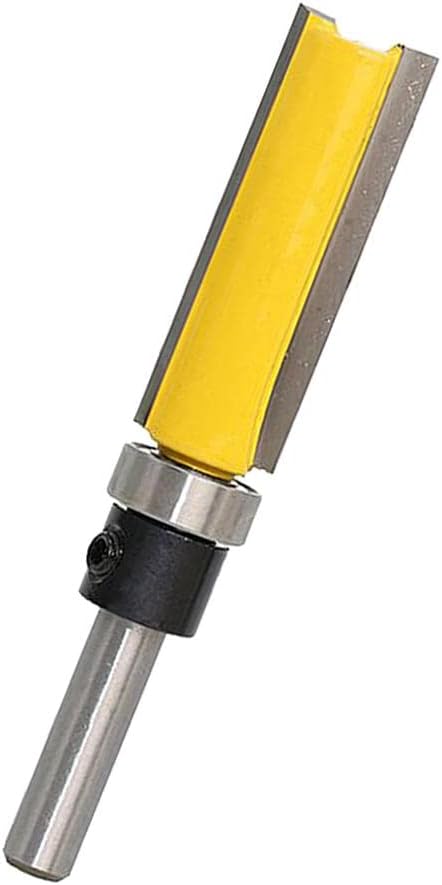 JAZZY PEARLS® 1/4'' Shank Top Bearing Flush Trim Router Bit Woodworking Cutter 12.7x38mm-Home & Garden - Tools - Power Tools - Router Bits