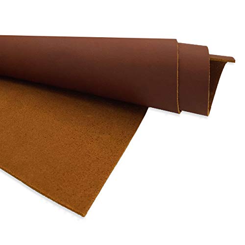 Muse Craft Flawless 12''X24'' 5-6Oz Dark Brown Tooling Leather Finished Full Grain Cowhide Leather Import A Grade Leather Hide 1.8-2.1Mm Tooling Sewing Hobby Workshop Crafting Leather #TOP7