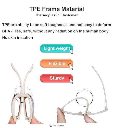 COCOSAND Baby Sunglasses with Strap Polarized Cat Eye UV400 for Infant Toddler Girl 3-24 Months3