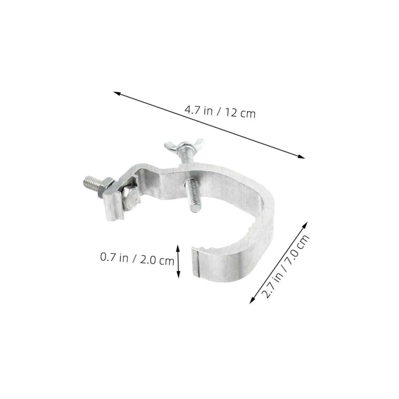 STOBAZA 12pcs Stage Lighting Clamp Hooks: Hook Design Aluminum Truss Clamps For Spotlight Moving Head Lights - For Weddings Parties And Events