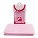 Produktbild Super-saugfähiges Wildleder-Handtuch Schnelltrocknendes, umweltfreundliches, weiches, multifunktionales Haustier- und Hundetuch Großes, saugfähiges Handtuch aus Hirschleder,Rosa