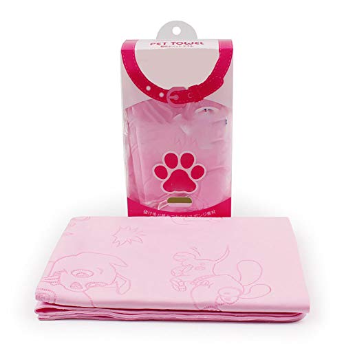 Preisvergleich Produktbild Super-saugfähiges Wildleder-Handtuch Schnelltrocknendes, umweltfreundliches, weiches, multifunktionales Haustier- und Hundetuch Großes, saugfähiges Handtuch aus Hirschleder,Rosa