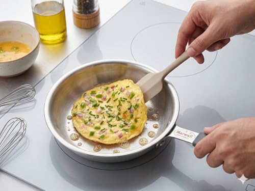 Image of Triply Stainless Steel Mini /Baby /Small Size | Induction Friendly | 2.5mm Thickness | Cool Touch Silicone Stainless Steel Handle (Silver, 350ml, Triply Stainless Steel)