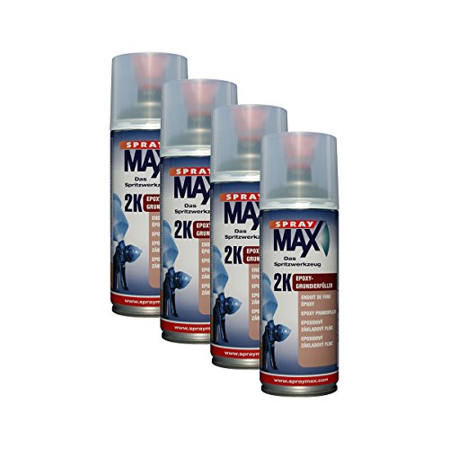 Kwasny 4X 680 034 SPRAYMAX 2K Epoxy-Grundierfüller schwarz 400ml
