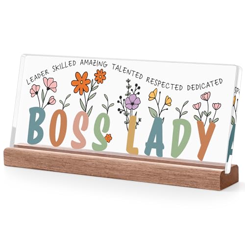 Boss Lady Gifts for Women - Appreciation Desk Decor for