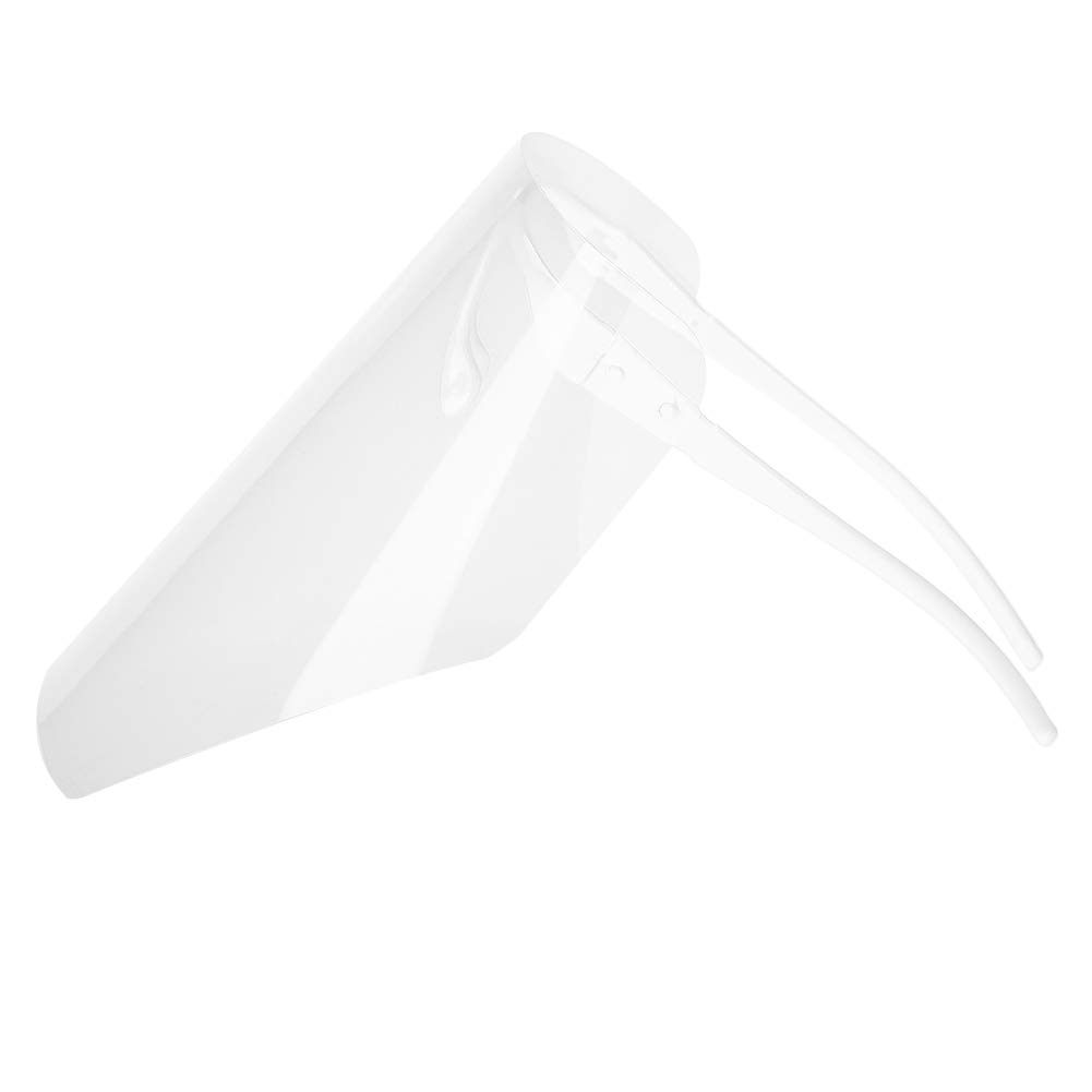 Naroote Masque de Protection Dentaire Confortable Anti-buée pour Usage Dentaire, Visière 10 Pièces pour Professionnel de Magasin à Domicile, Plastique Blanc Rose Vert Bleu 8,6 X 6,2 Pouces (WHITE)