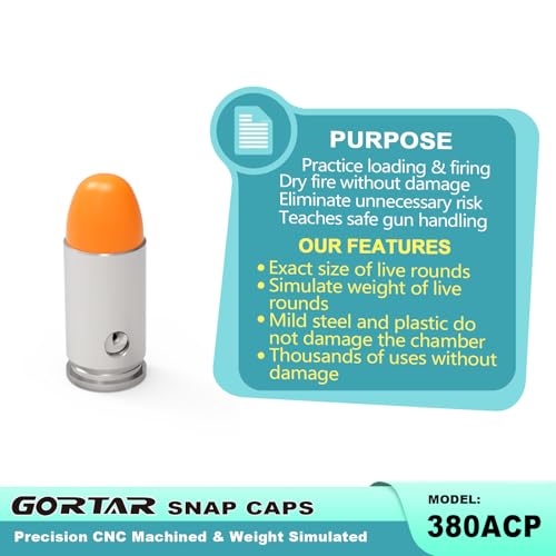 Image of Snap Caps Training Dummy Rounds Practice Safe Loading Firing Close to Real Weight