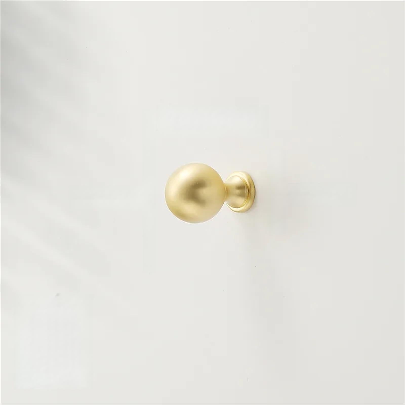 Kdhcvkz 7509-Single 1Pcs Golden Wardrobe Door Handle Copper-Finish Single-Hole Drawer Knob Solid Zinc-Alloy Cabinet Pull Furniture Hardware(7509-Single)
